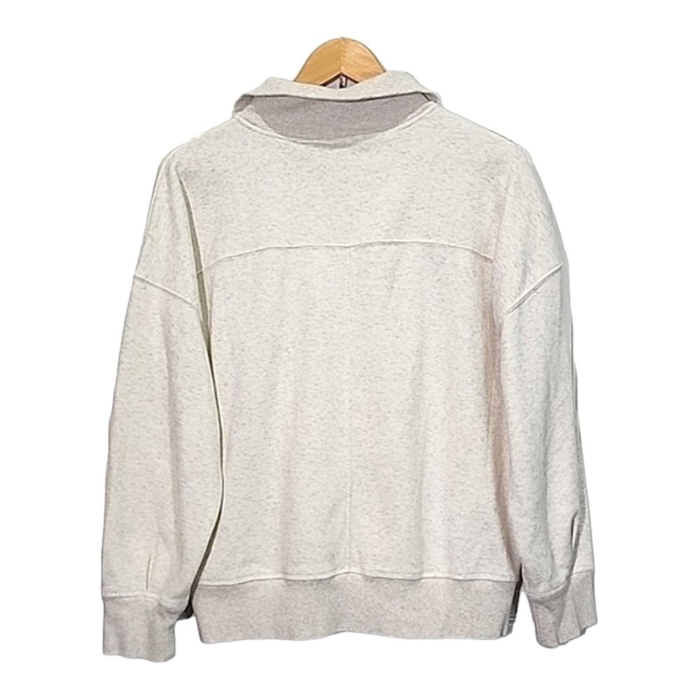 Athleta Cozy Karma 1/4th zip heathered pull over size M - Picture 9 of 9